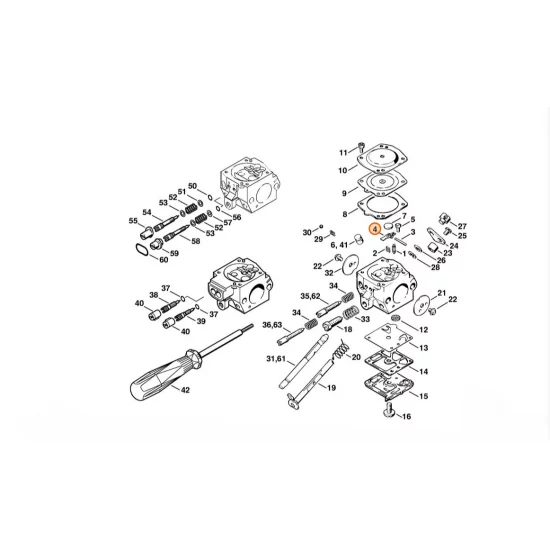STIHL  Dźwignia sterowania zaworem dopływu paliwa 4116 121 5000